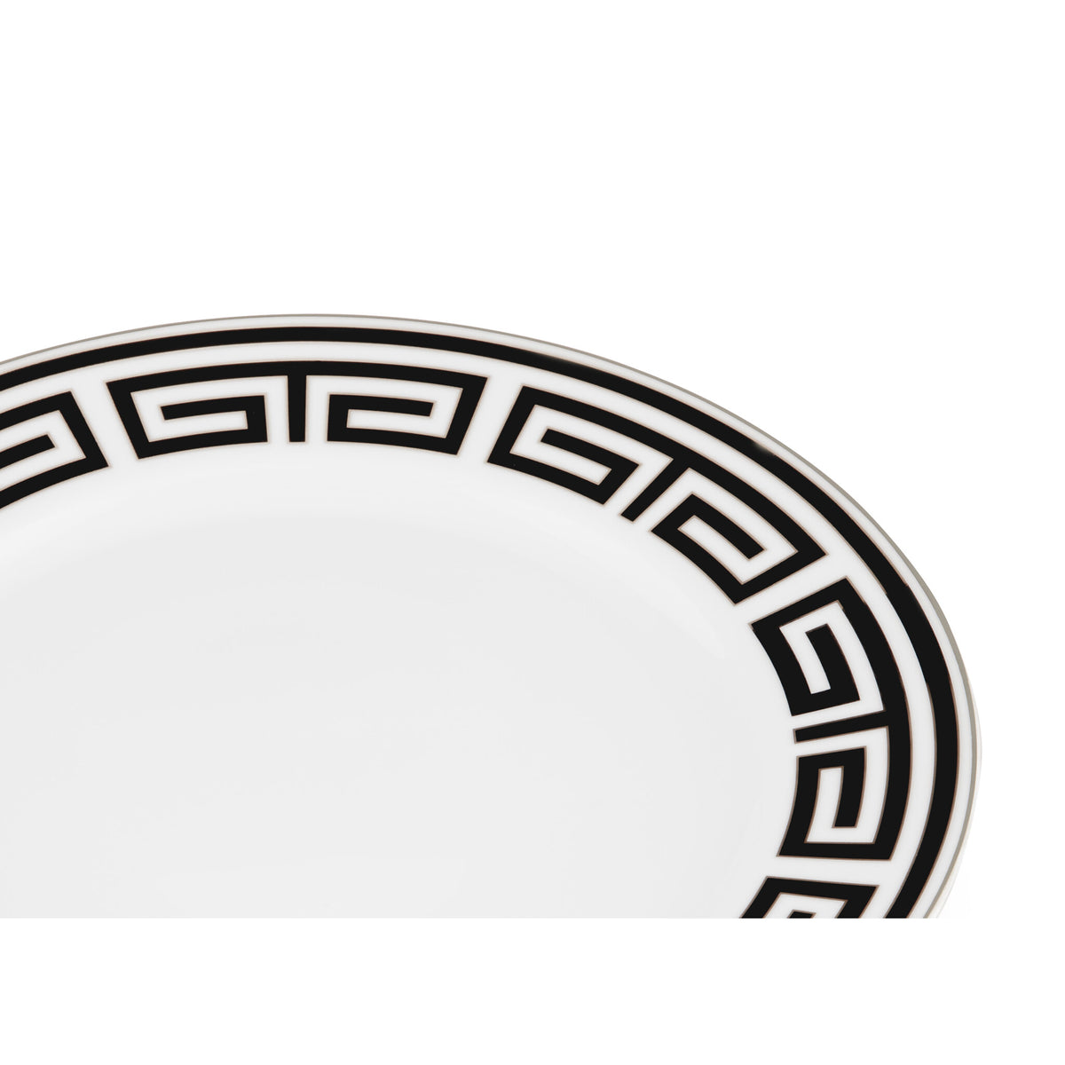 Ginori 1735 Labirinto Flat Plate, Black, view 3