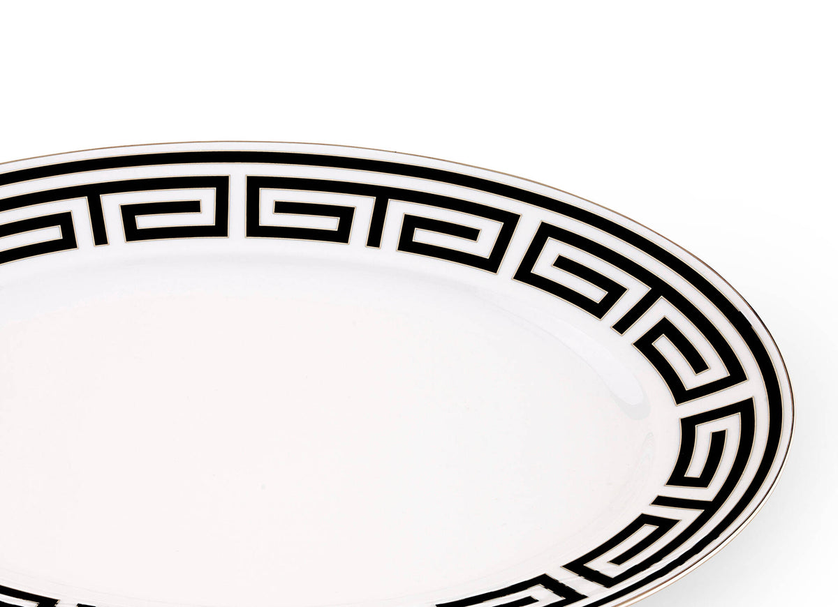 Ginori 1735 Labirinto Large Oval Platter, Black, view 3