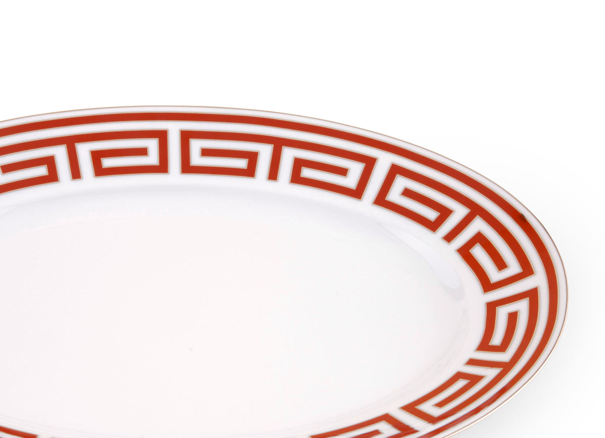 Ginori 1735 Labirinto Large Oval Platter, Scarlatto, view 3