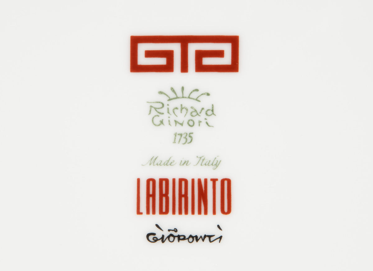 Ginori 1735 Labirinto Large Oval Platter, Scarlatto, view 5