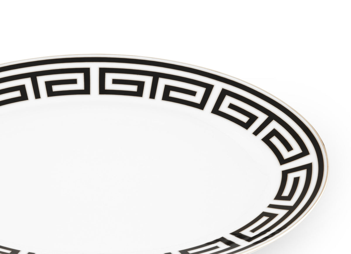 Ginori 1735 Labirinto Oval Platter, Black, view 3