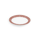 Ginori 1735 Labirinto Oval Platter, Scarlatto, view 2