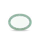 Ginori 1735 Labirinto Oval Platter, Smeraldo