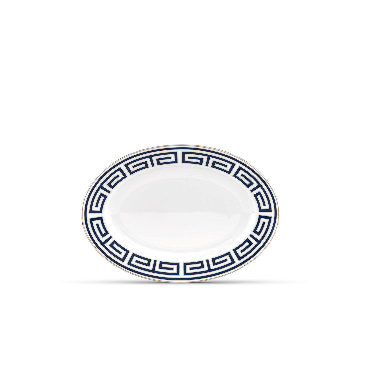 Ginori 1735 Labirinto Oval Platter, Zaffiro