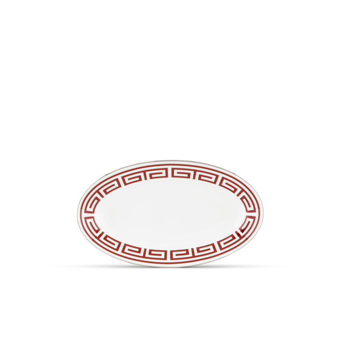 Ginori 1735 Labirinto Pickle Dish, Scarlatto