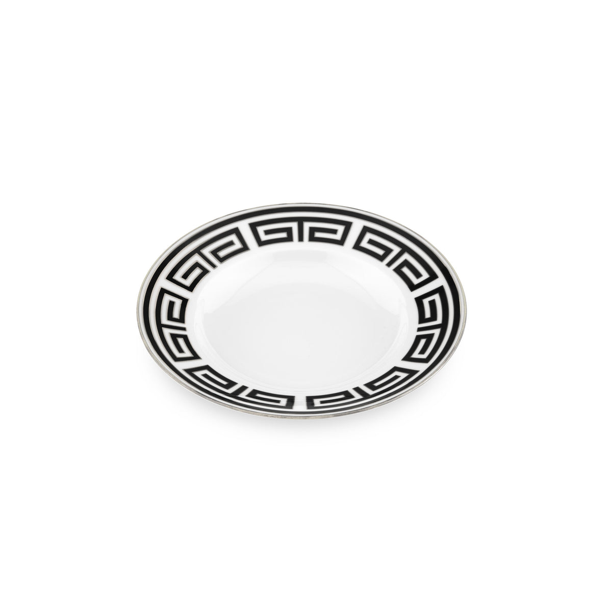 Ginori 1735 Labirinto Soup Plate, Black, view 2