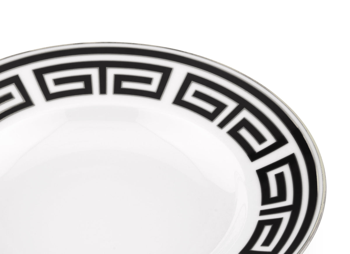 Ginori 1735 Labirinto Soup Plate, Black, view 3