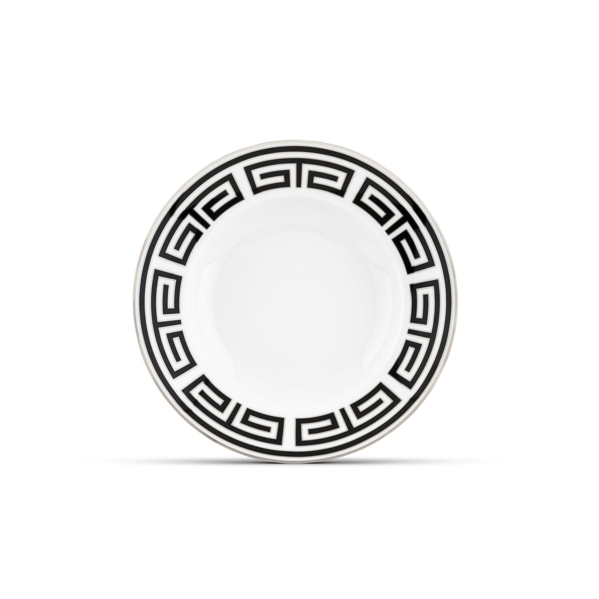 Ginori 1735 Labirinto Soup Plate, Black