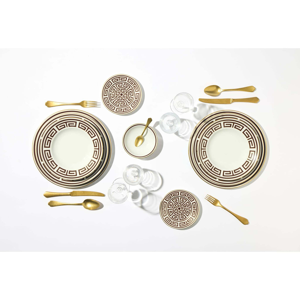 Ginori 1735 Labirinto Soup Plate, Ebano, view 6