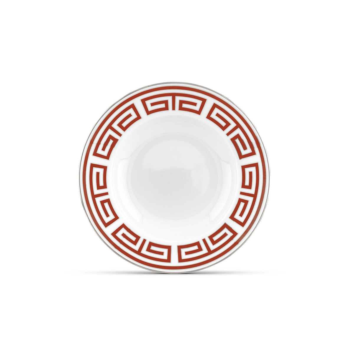 Ginori 1735 Labirinto Soup Plate, Scarlatto