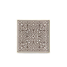 Ginori 1735 Labirinto Square Centerpiece, Ebano