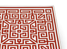 Ginori 1735 Labirinto Square Centerpiece, Scarlatto, view 3
