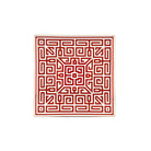 Ginori 1735 Labirinto Square Centerpiece, Scarlatto