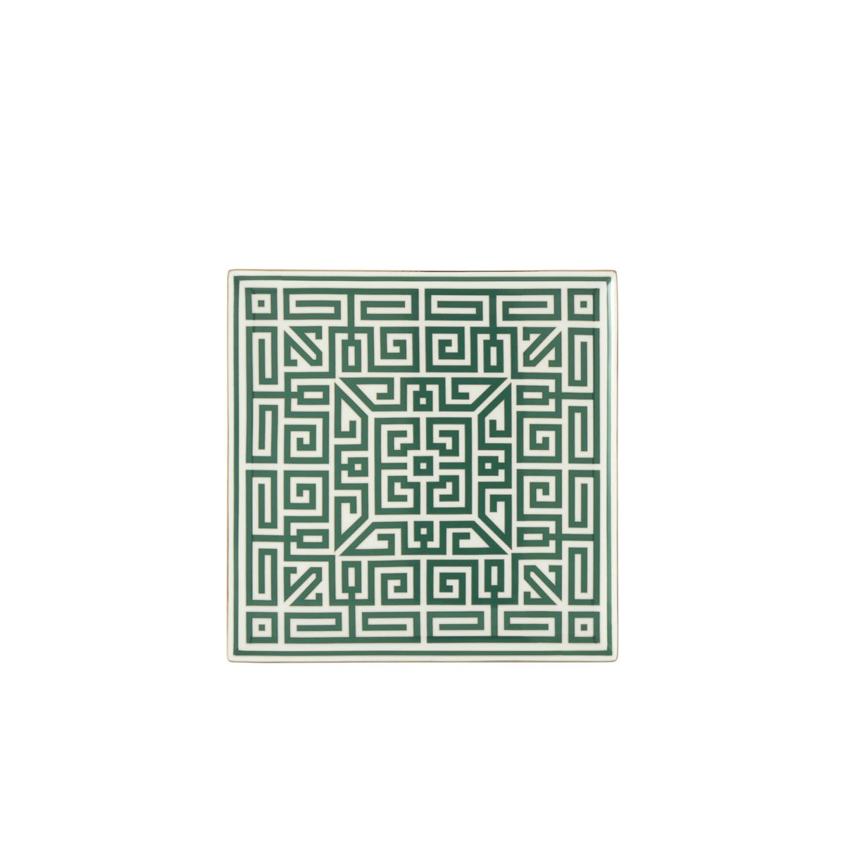 Ginori 1735 Labirinto Square Centerpiece, Smeraldo
