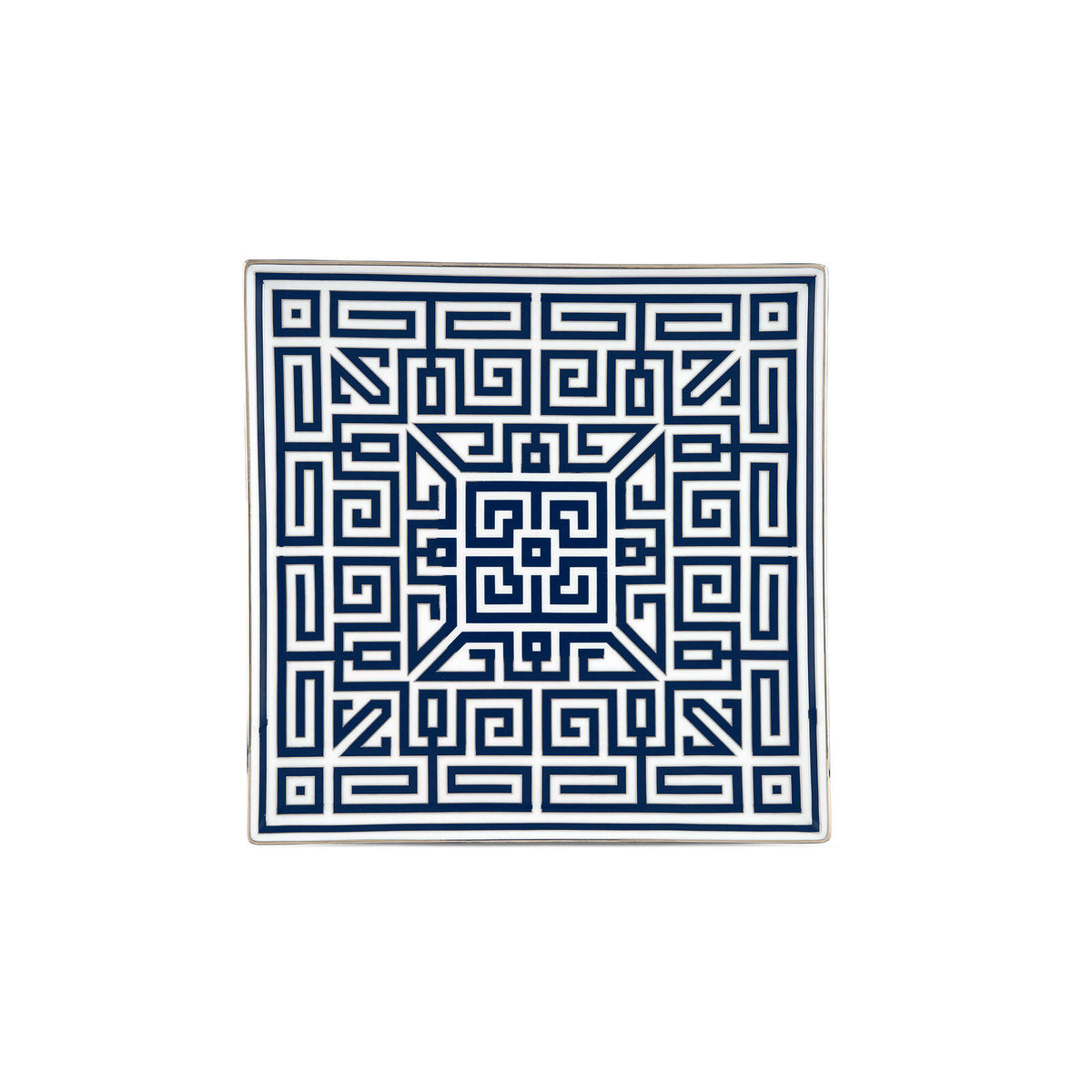 Ginori 1735 Labirinto Square Centerpiece, Zaffiro