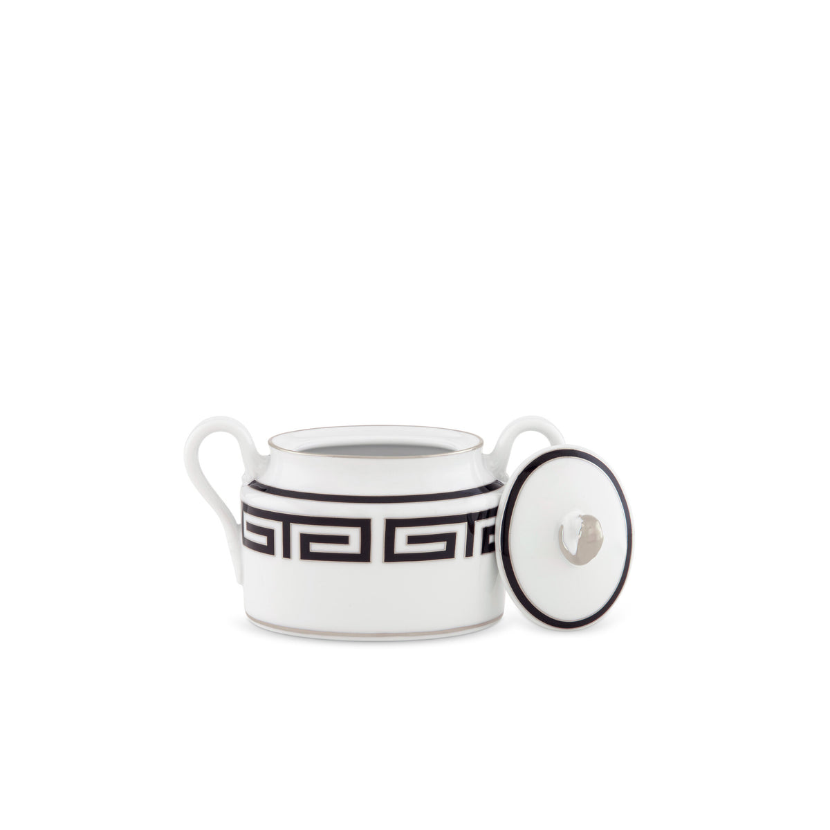 Ginori 1735 Labirinto Sugar Bowl, Black, view 3
