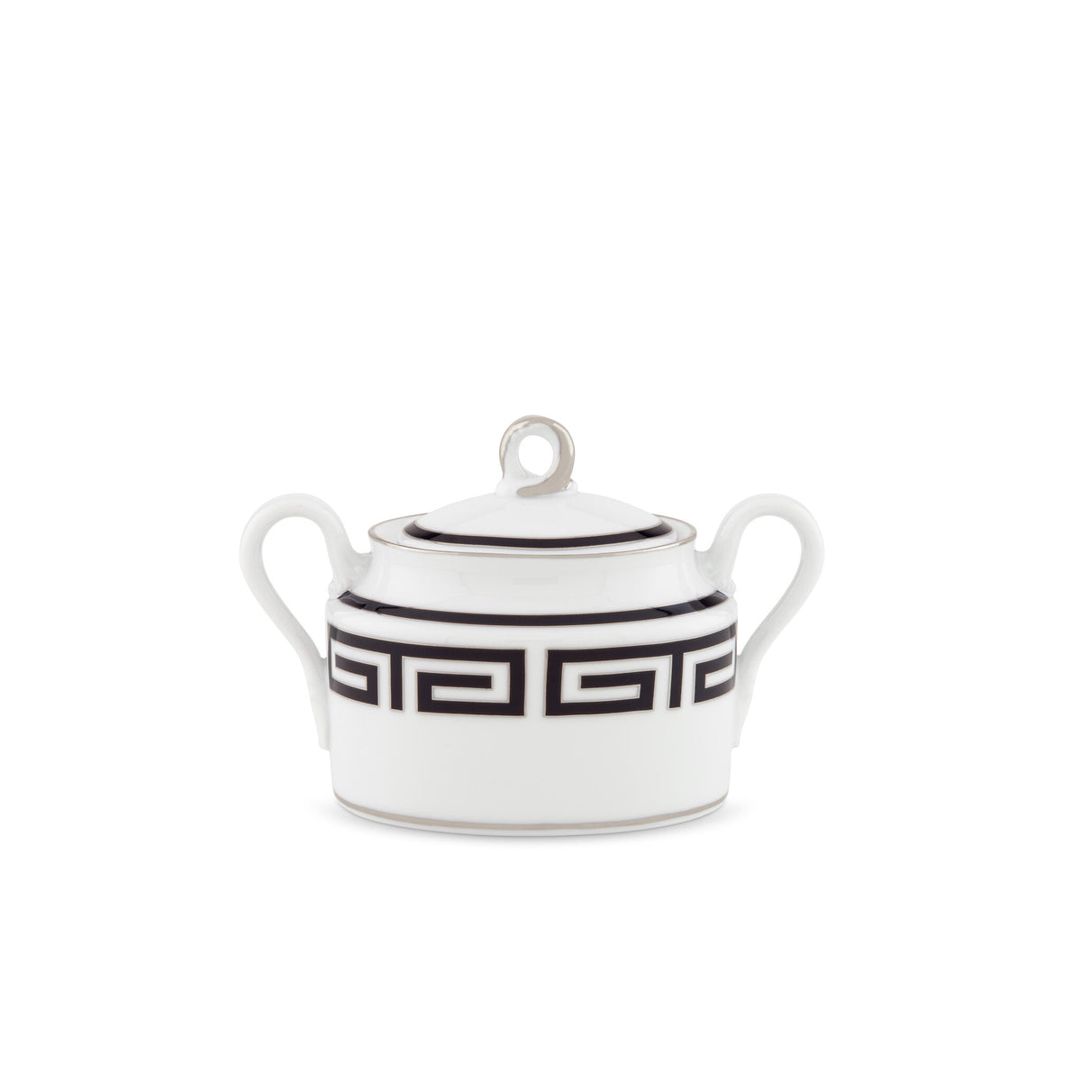 Ginori 1735 Labirinto Sugar Bowl, Black