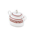 Ginori 1735 Labirinto Sugar Bowl, Scarlatto, view 2