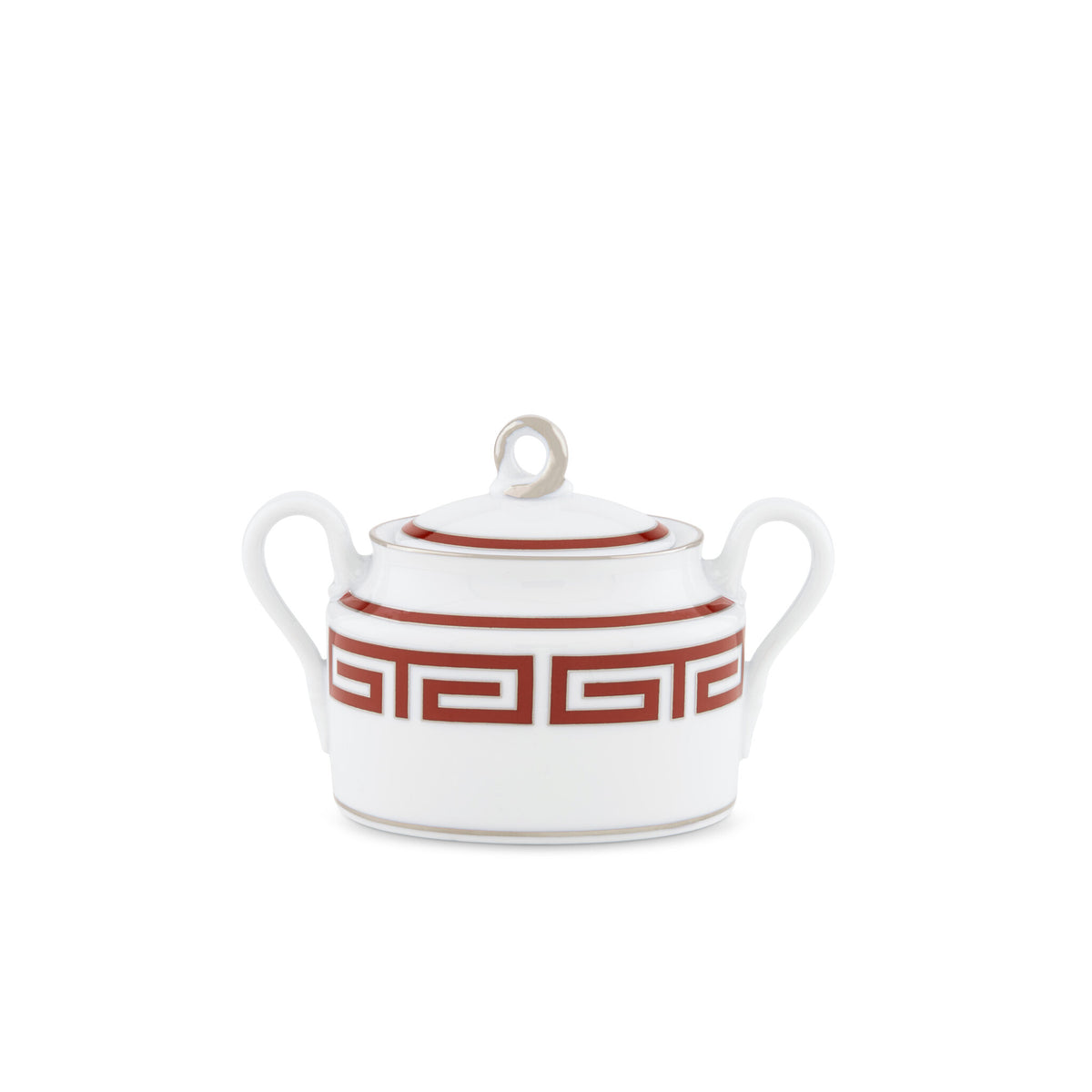 Ginori 1735 Labirinto Sugar Bowl, Scarlatto