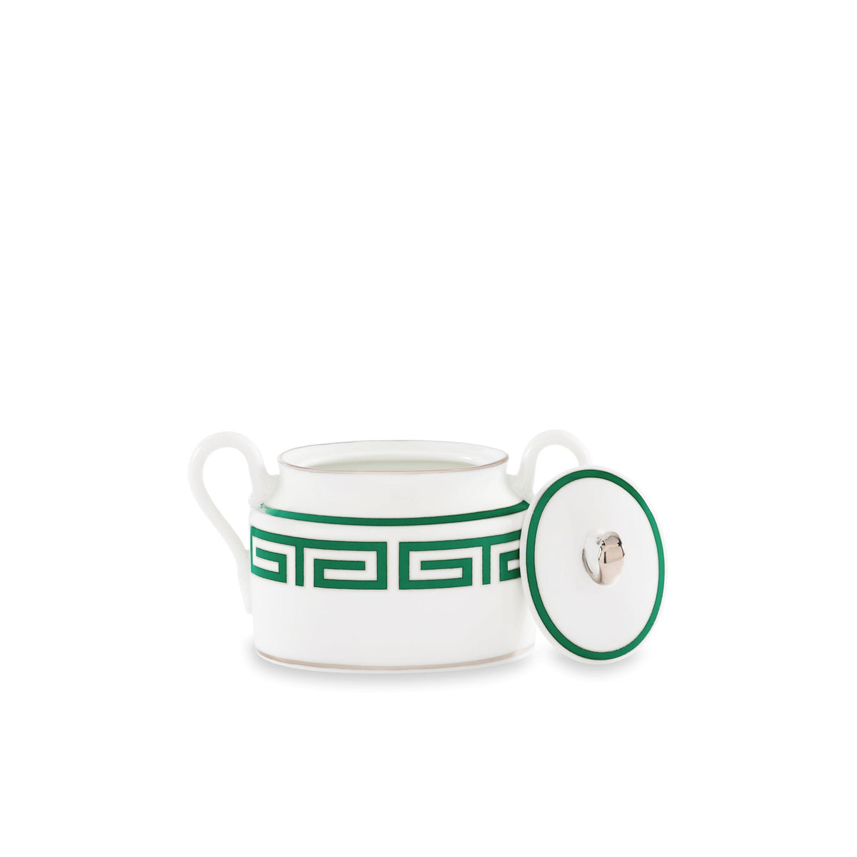 Ginori 1735 Labirinto Sugar Bowl, Smeraldo, view 3