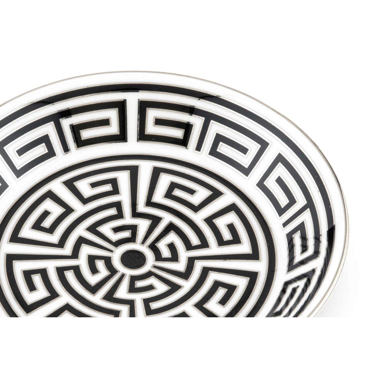 Ginori 1735 Labirinto Tea Saucer, Black, view 3