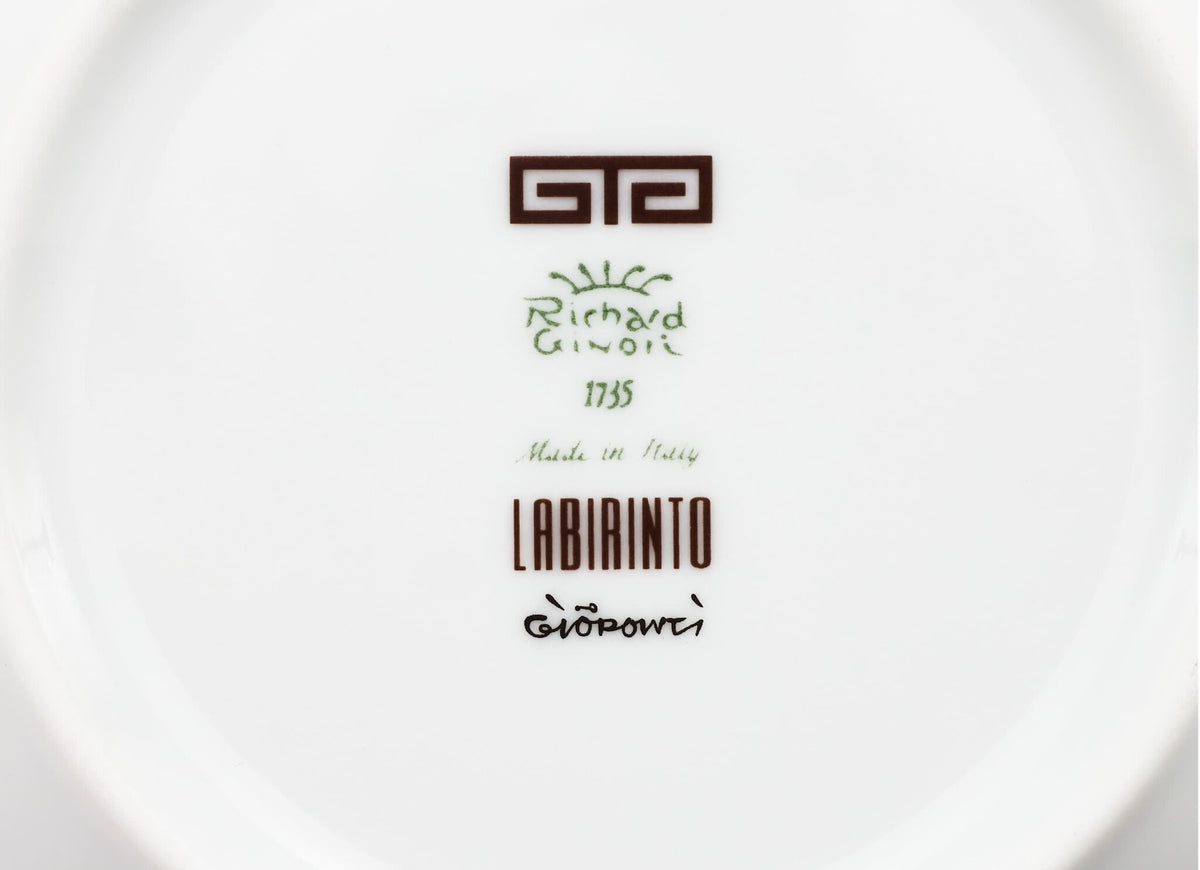Ginori 1735 Labirinto Tea Saucer, Ebano, view 5