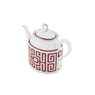 Ginori 1735 Labirinto Teapot, Scarlatto, view 2
