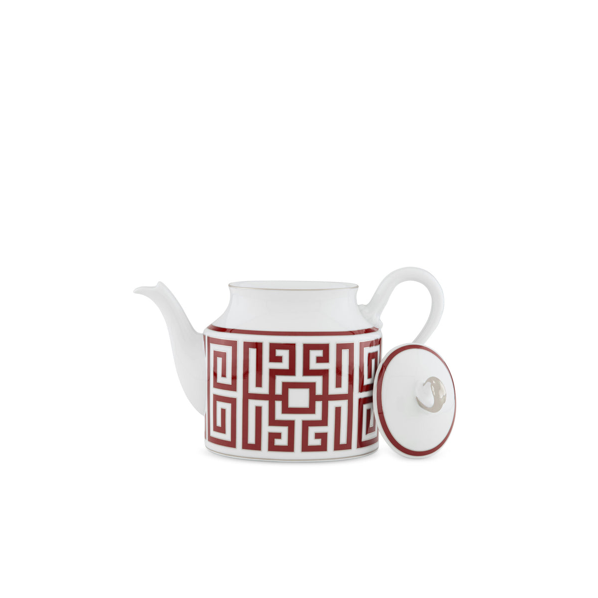 Ginori 1735 Labirinto Teapot, Scarlatto, view 3