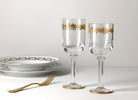 Ginori 1735 Marchese Wine Goblets, Gold Thread, Set of 2, view 4