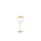 Ginori 1735 Marchese Wine Goblets, Gold Thread, Set of 2