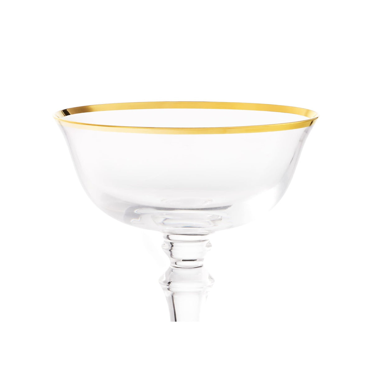 Ginori 1735 Medici Champagne Goblets, Gold Thread, Set of 2, view 3