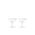 Ginori 1735 Medici Champagne Goblets, Platinum Thread, Set of 2, view 2