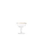 Ginori 1735 Medici Champagne Goblets, Platinum Thread, Set of 2