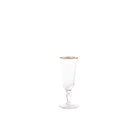 Ginori 1735 Medici Flute Goblets, Platinum Thread, Set of 2