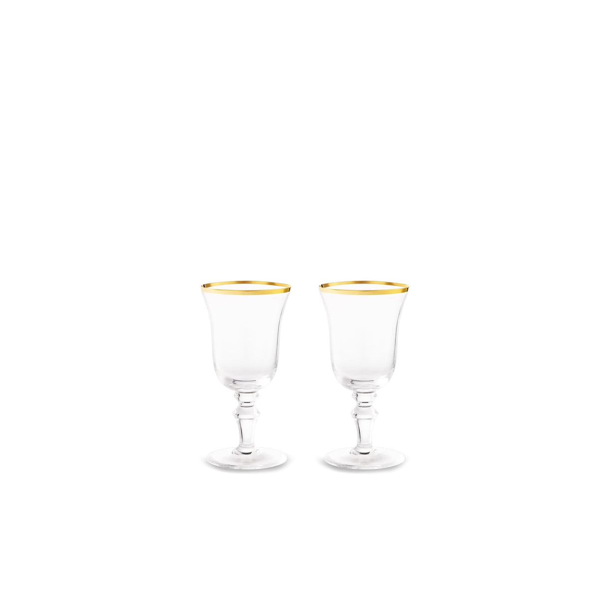 Ginori 1735 Medici Liquor Goblets, Gold Thread, Set of 2, view 2