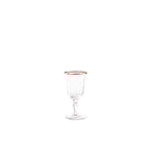 Ginori 1735 Medici Liquor Goblets, Platinum Thread, Set of 2