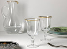 Ginori 1735 Medici Water Goblets, Gold Thread, Set of 2, view 4