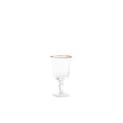Ginori 1735 Medici Water Goblets, Platinum Thread, Set of 2