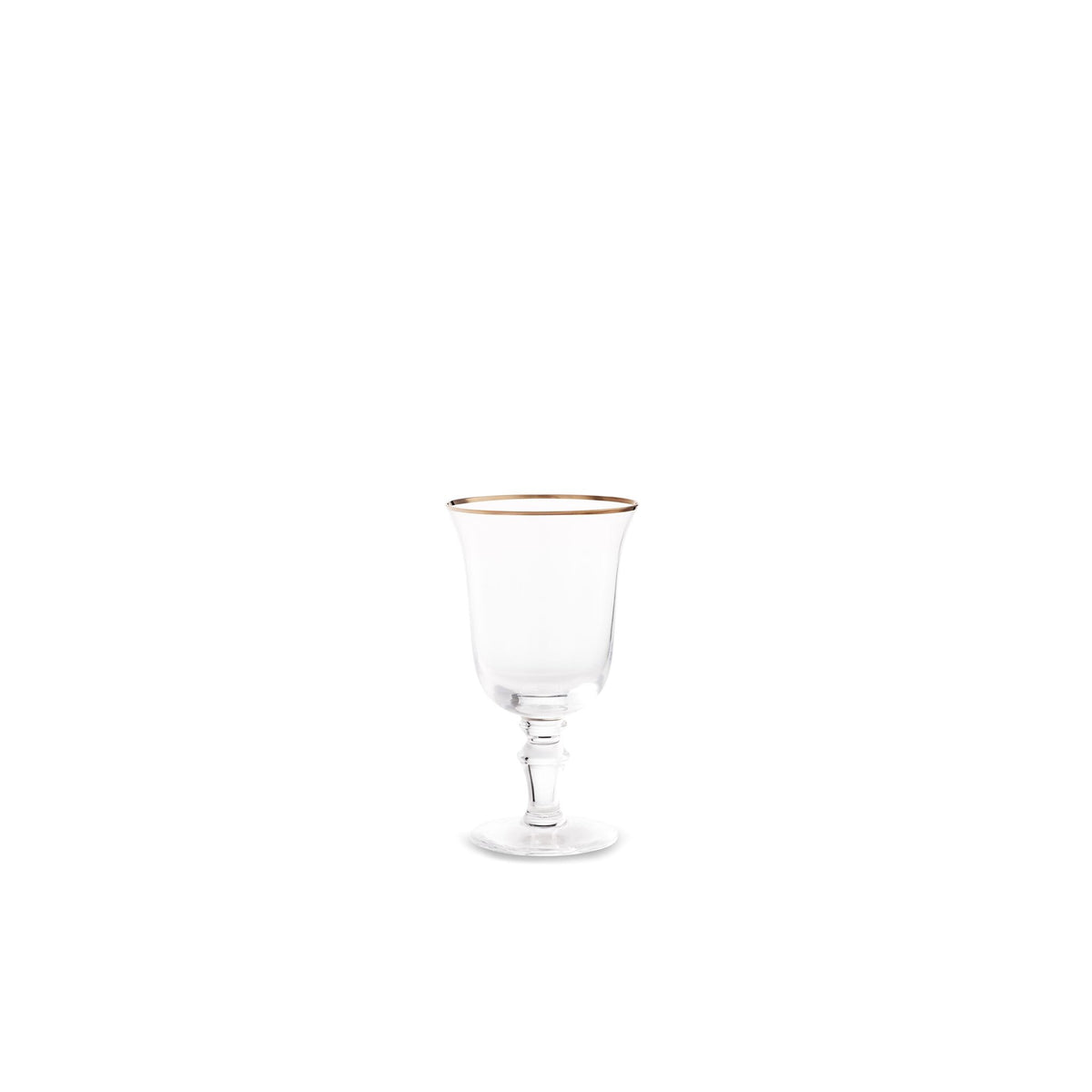 Ginori 1735 Medici Water Goblets, Platinum Thread, Set of 2