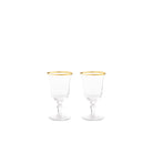 Ginori 1735 Medici Wine Goblets, Gold Thread, Set of 2, view 2