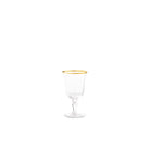 Ginori 1735 Medici Wine Goblets, Gold Thread, Set of 2