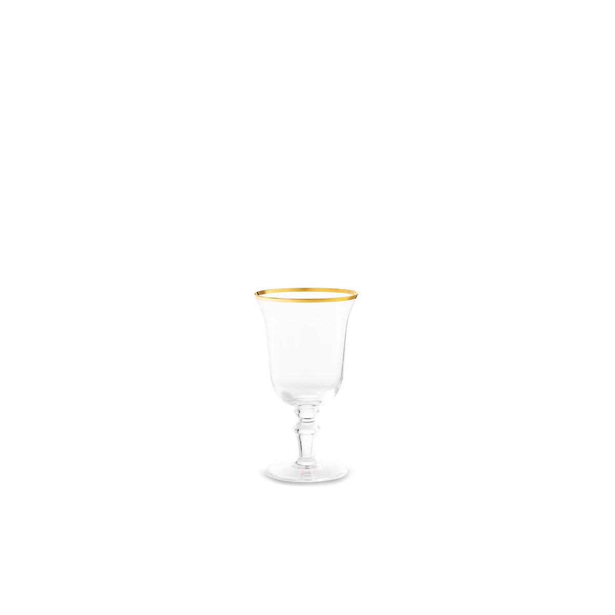 Ginori 1735 Medici Wine Goblets, Gold Thread, Set of 2