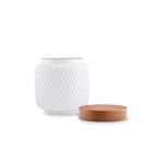 Ginori 1735 Officina Ultra Vase with Lid Gear, Mechanical Textures, view 3