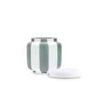 Ginori 1735 Officina Ultra Vase with Lid Stripes, Celadon, view 3