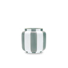 Ginori 1735 Officina Ultra Vase with Lid Stripes, Celadon