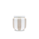 Ginori 1735 Officina Ultra Vase with Lid Stripes, Sand, view 2