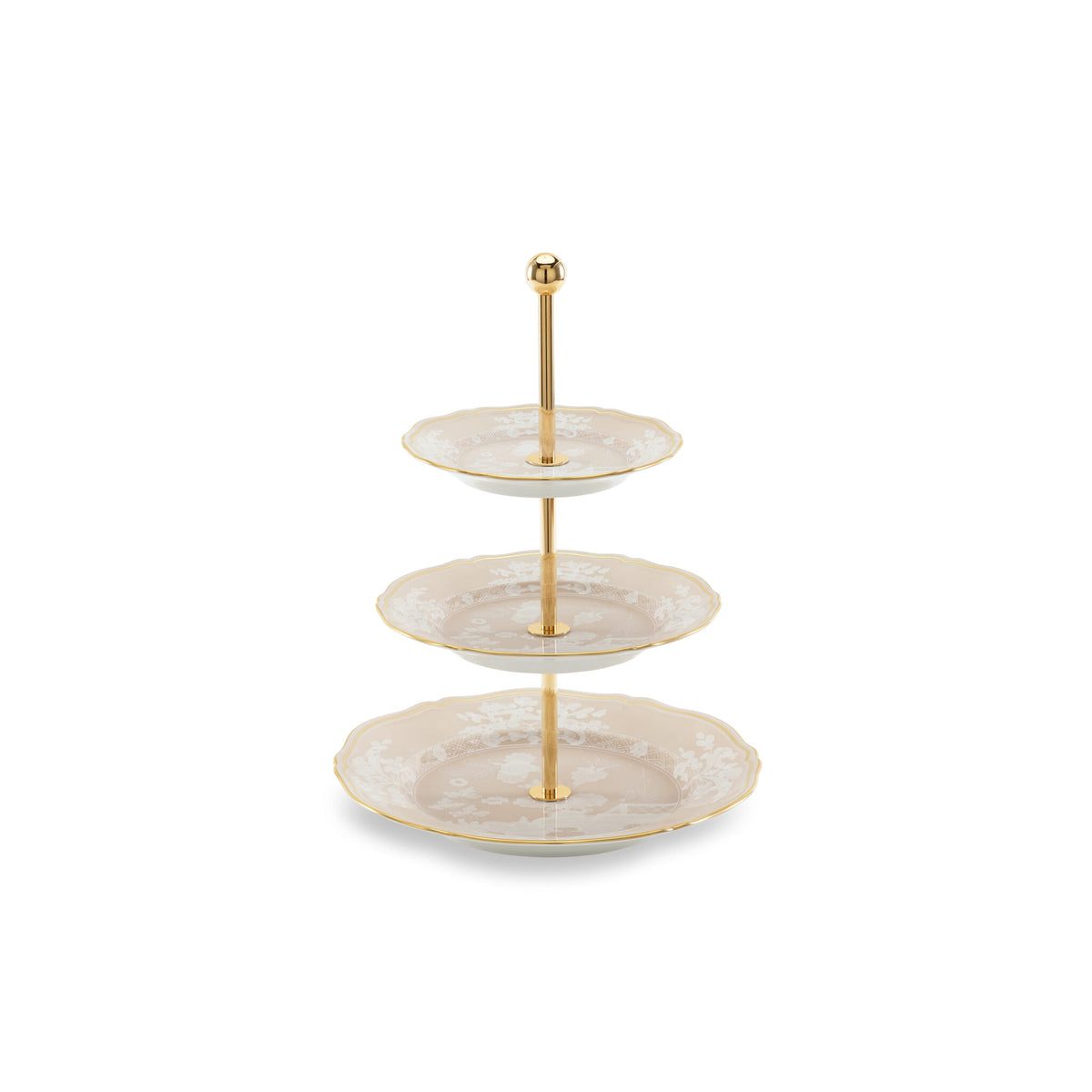 Ginori 1735 Oriente Italiano 3-Tier Serving Stand, Meringa