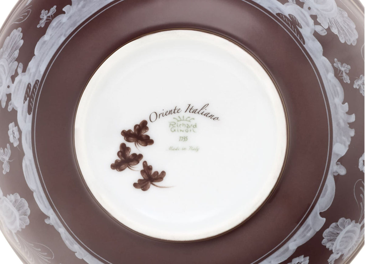 Ginori 1735 Oriente Italiano Bowl, Castagna, view 3