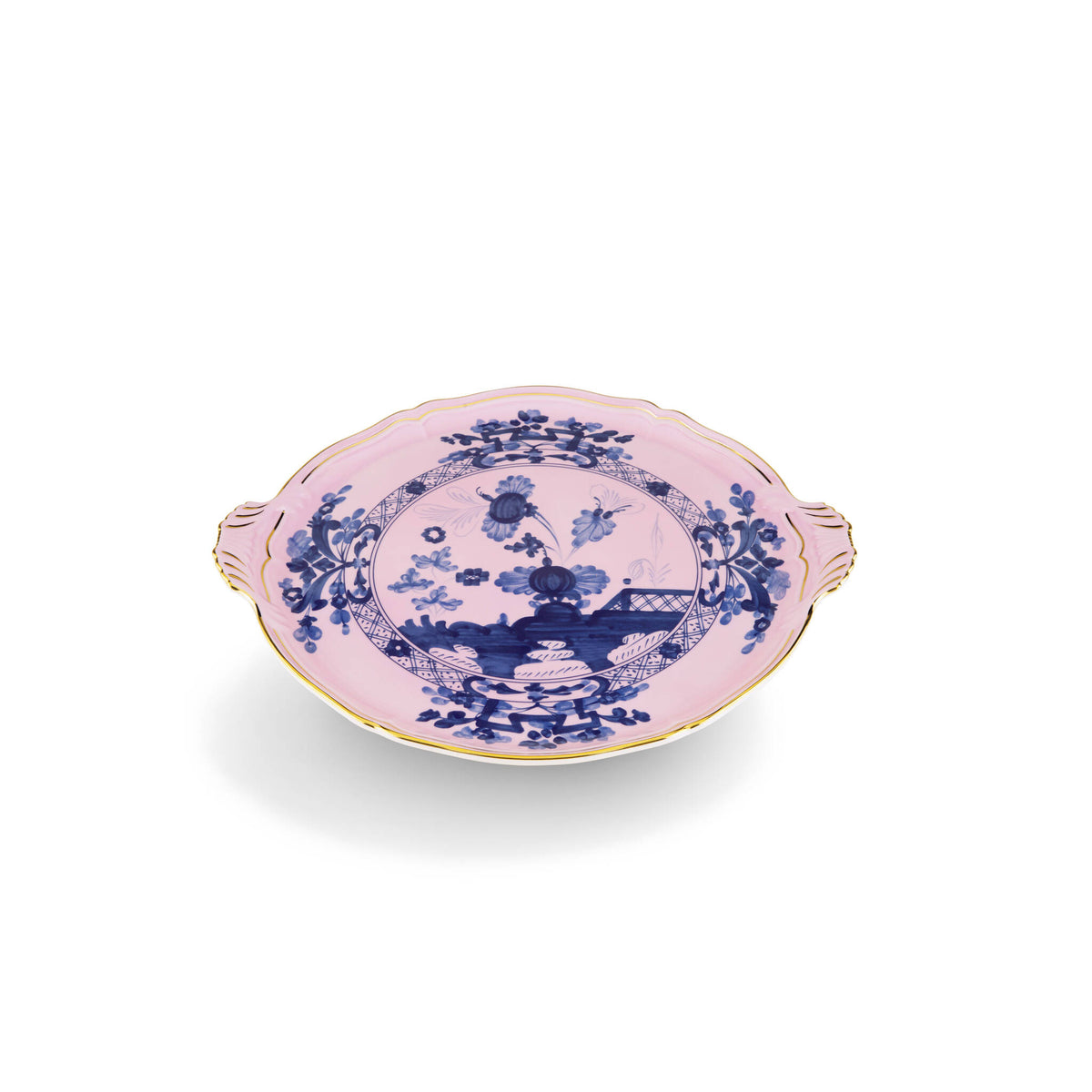 Ginori 1735 Oriente Italiano Cake Plate, Azalea, view 2