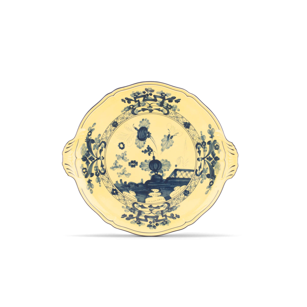 Ginori 1735 Oriente Italiano Cake Plate, Citrino